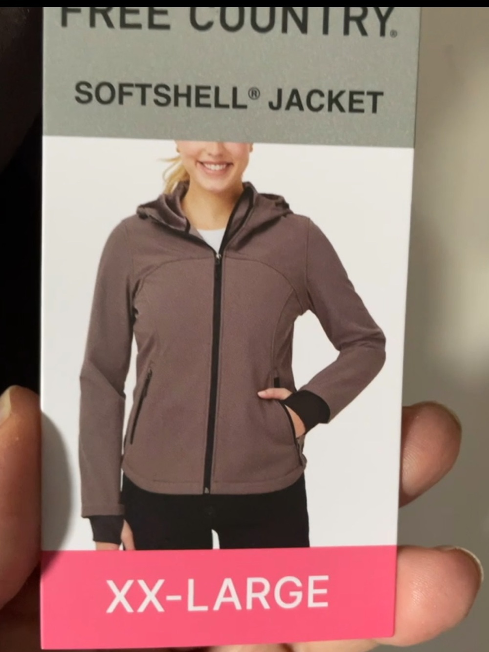 Free Country Women's Softshell Jacket in Fig Size XXL